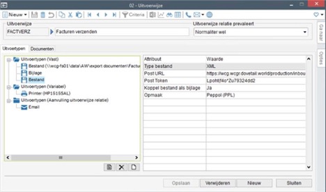 Uitvoerwijze e-factuur